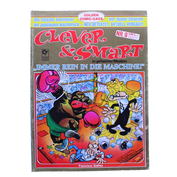 Clever & Smart Nr. 9 (Immer rein in die Maschine!) | Comic-Album | 3. Auflage mit Goldcover | Condor 1990